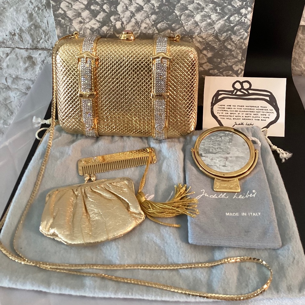 Vintage Judith Leiber Couture Valise Clutch